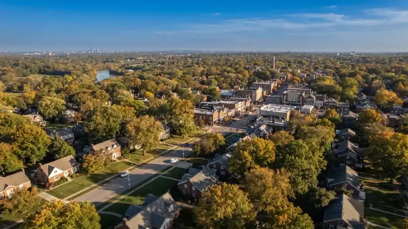 Aerial view of Bexley, OH